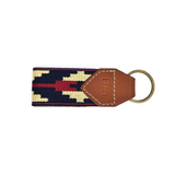 Guarda Pampas Leather Keychain - Blue/Red
