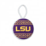 LSU Needlepoint Ornament