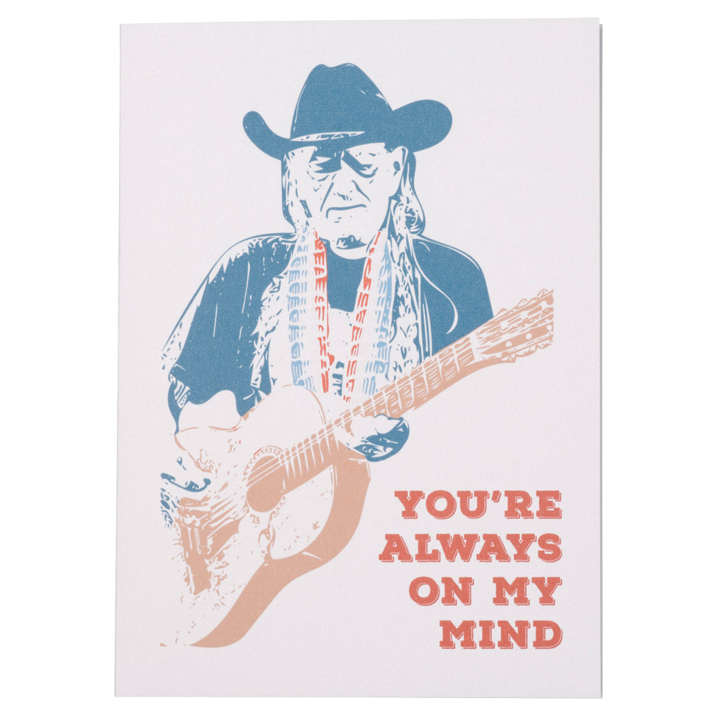 Always on My Mind Willie Nelson Card