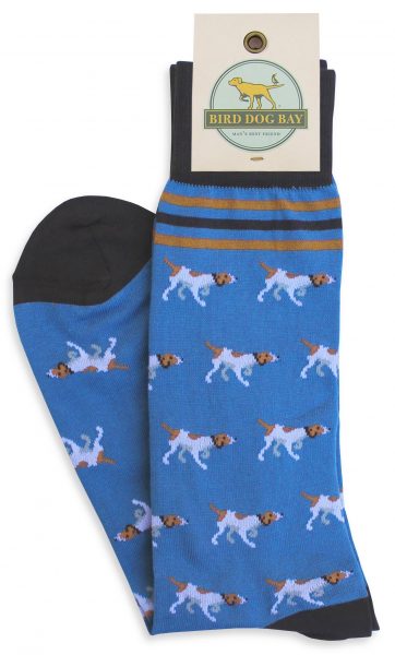 Bird Dog Bay Pointer Parade Socks - Blue