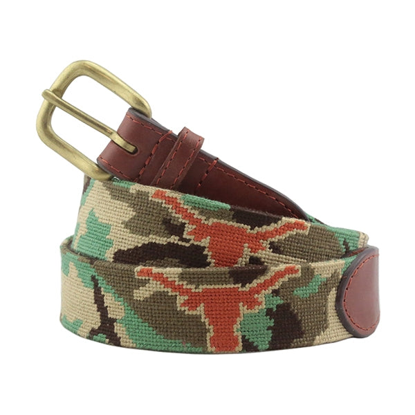UT Needlepoint Belt - Camo
