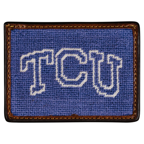 TCU Needlepoint Card Wallet