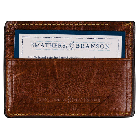 Smathers & Branson Cotton Needlepoint Card Case
