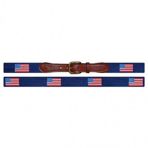 American Flag Needlepoint Belt