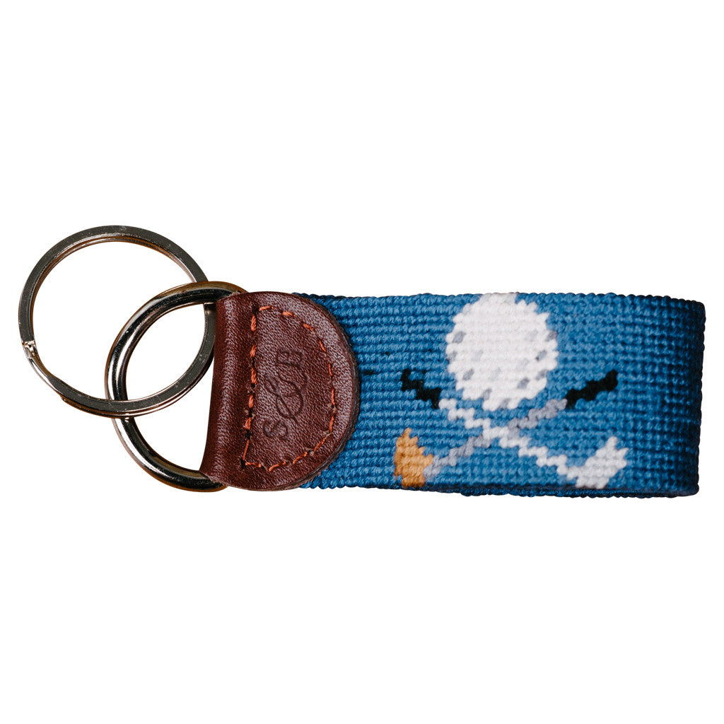 Smathers & Branson Golf Clubs Needlepoint Key Fob