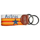 Houston Astros Cooperstown Needlepoint Key Fob