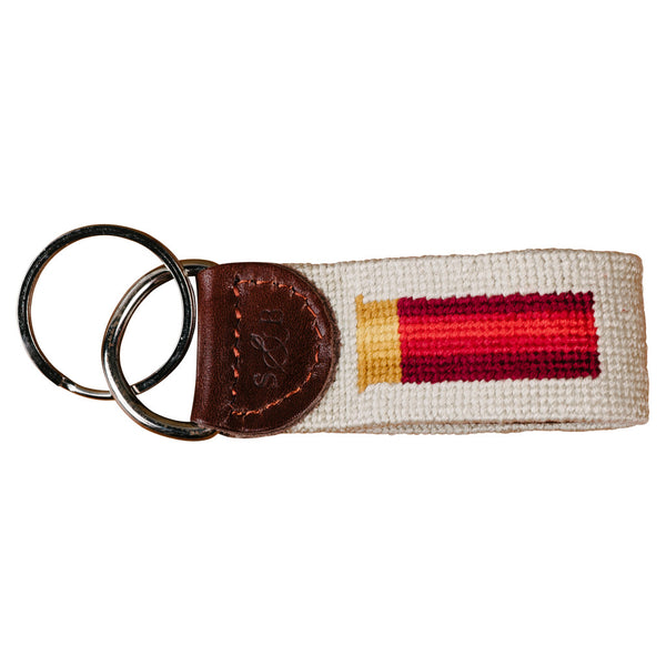 Smathers & Branson Shotgun Shell Needlepoint Key Fob