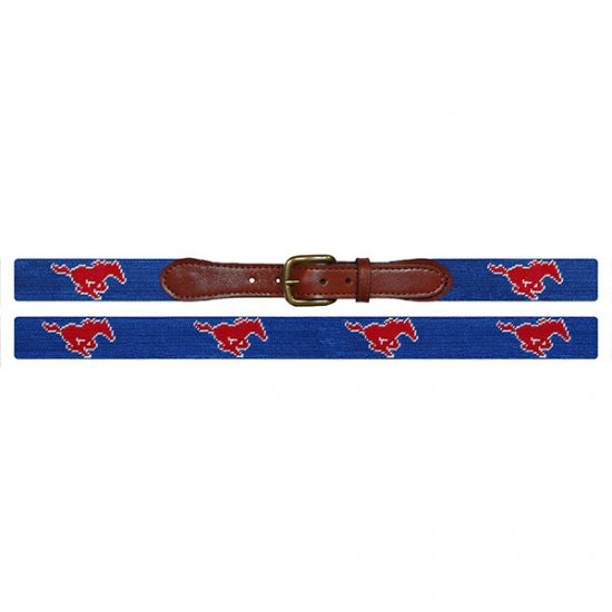 SMU Needlepoint Belt Paris Texas Apparel Co