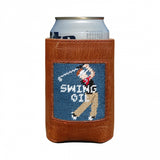 Smathers & Branson Swing Oil Needlepoint Can Cooler