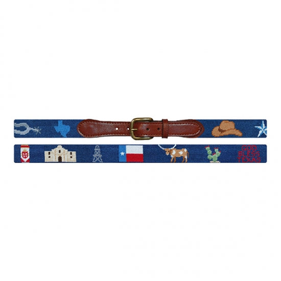 Texas Life Needlepoint Belt Paris Texas Apparel Co