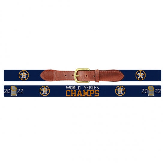 Houston Astros Cooperstown Needlepoint Belt