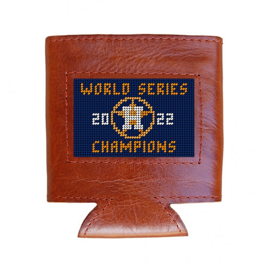 Houston Astros 2022 World Series Needlepoint Can Cooler