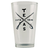 Texas Sword & Rifle Pint Beer Glass